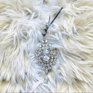 Sparkling Faux Crystal Diamond Gemstone Headpiece